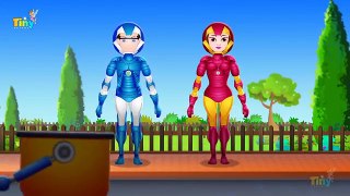 Finger Family Song | Iron Man Family | Animated Nursery Rhymes and Songs For Children | Ti