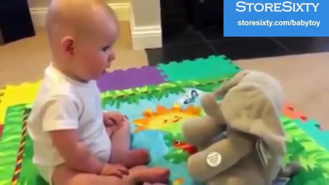 Peek A Boo Talking Elephant Plush Toy For Kids