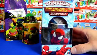 Spiderman TMNT Easter Surprise Eggs Unboxing Spiderman Toy TMNT Toys Egg Surprise