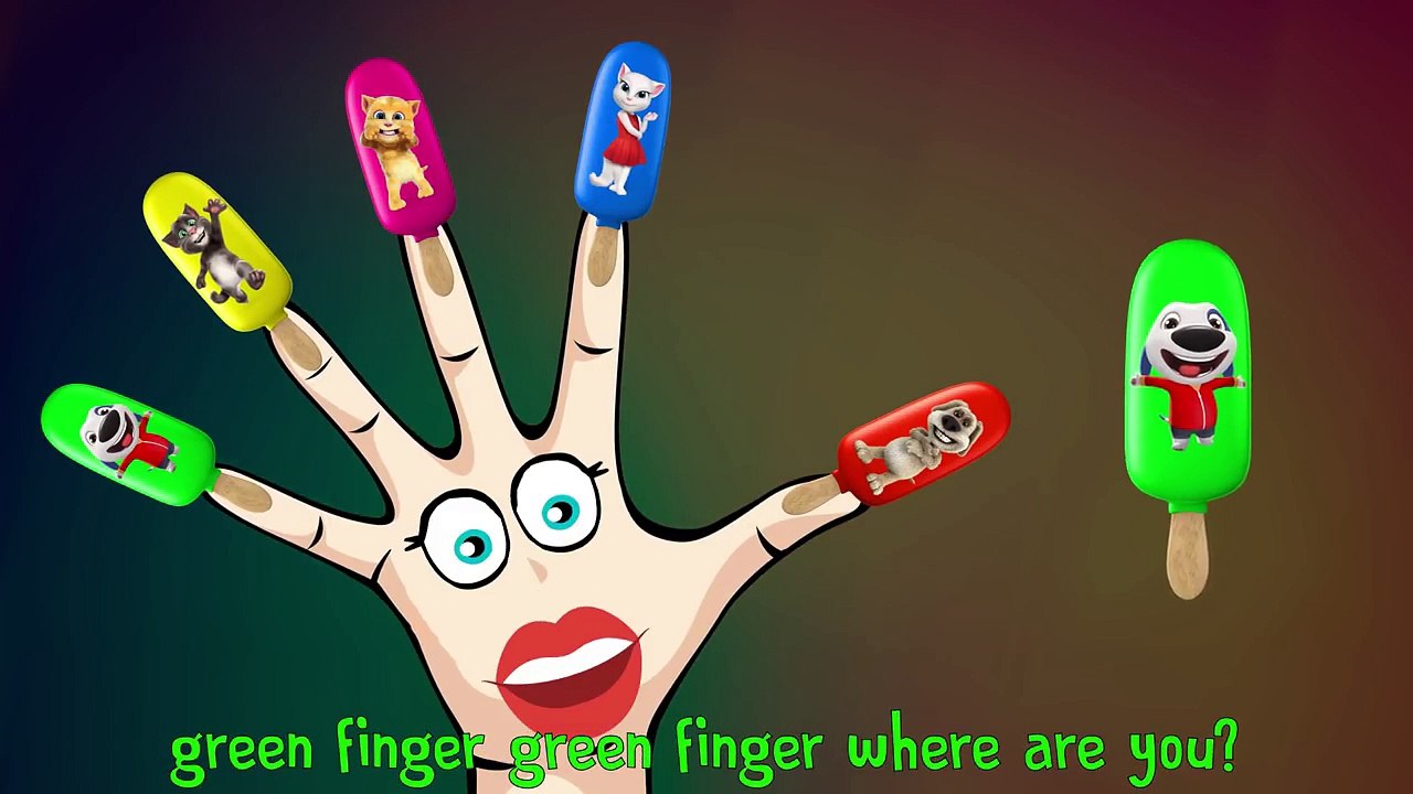 Spiderman Balloons Painting and Blasting | Talking Tom Angela Finger Family Colors Learn