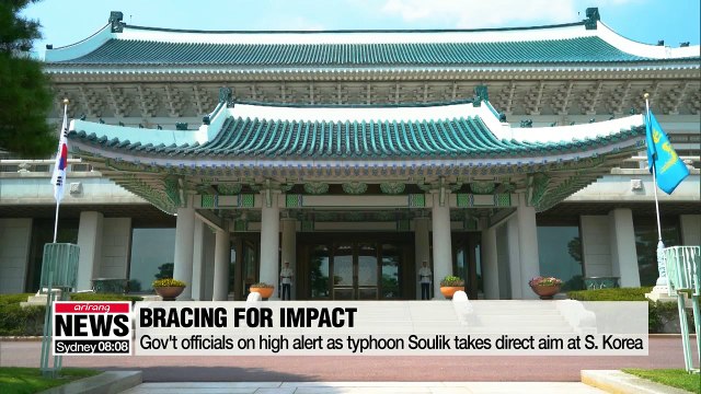 Crisis management center in full operation as Typhoon Soulik inches closer: Presidential Office