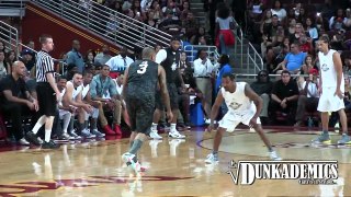 Chris Brown Gets BUCKETS + Dunks & Dancing @ Power106 Celeb Game