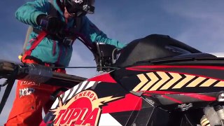 Flying snowmobile 1,5km High mountain