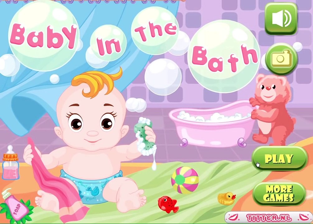 Bebé en el baño Juegos de Bebés Titter.es