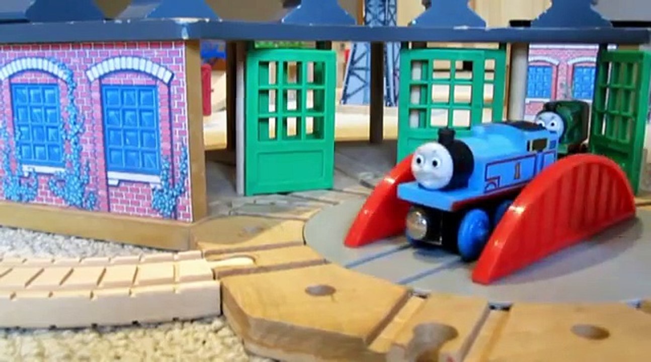 Thomas and Percy have a race