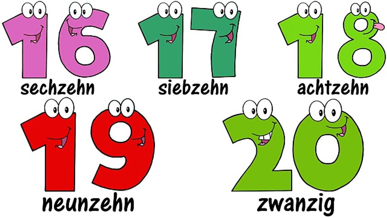 GERMAN Numbers Song 1 20 ♫ Zählen von 1 bis 20 ♫ Zahlenlied ♫ Zahlen