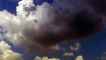 Clouds moving over our heads [HD]