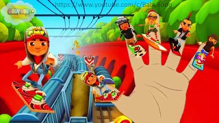 SUBWAY SURFERS Finger Family Nursery Rhymes
