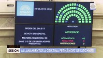 Senado autoriza revista de residências de Kirchner
