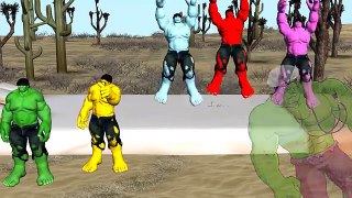 Five little HULK Jumping on the Bed | Nursery Rhymes