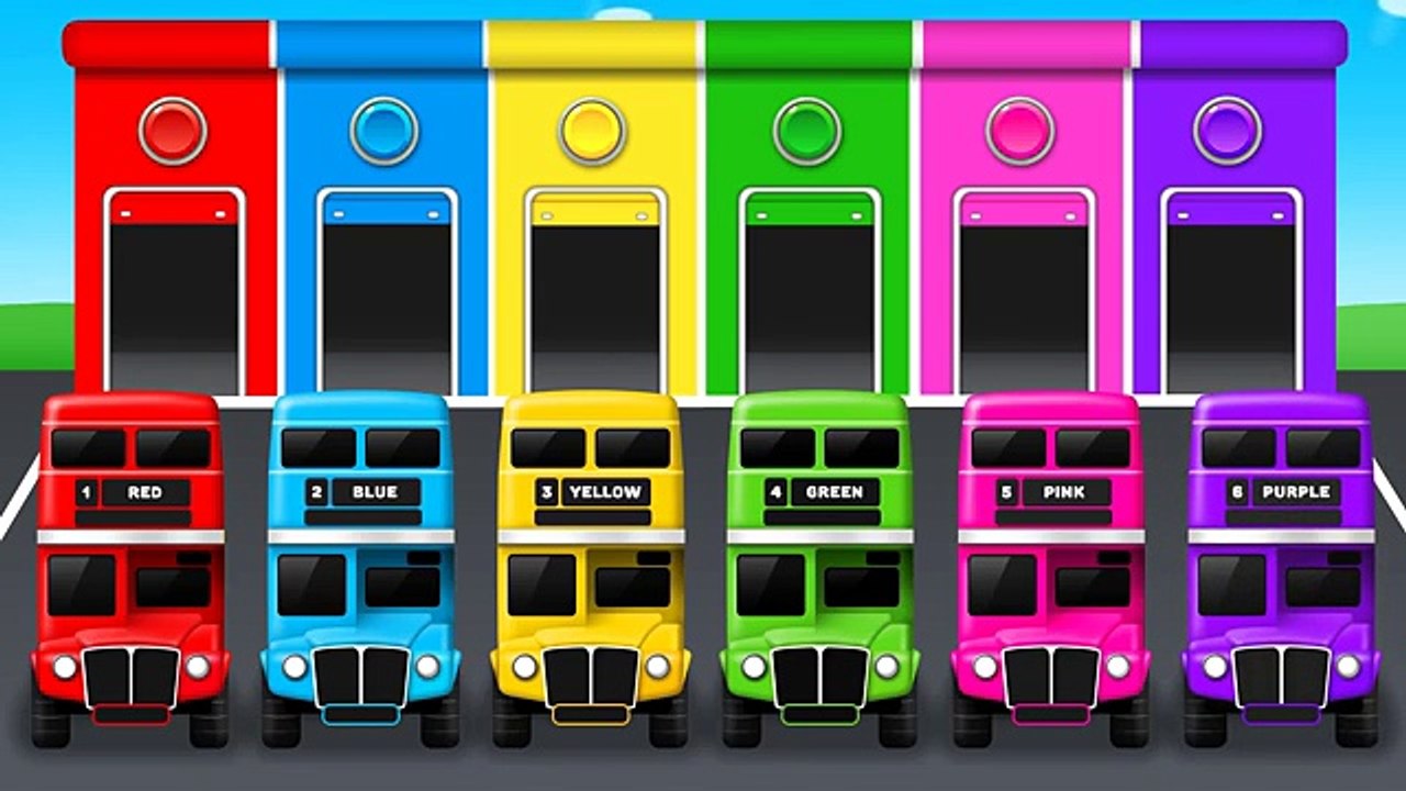 Colors for Children to Learn with Color Bus Toy Colours for Kids to Learn Learning Videos