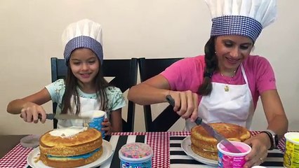 DESAFIO do BOLO DECORADO!!! COM as CHEFES VIVI e VANESSA!