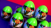 Huge Phineas and Ferb Toy Surprise Eggs Easter Huevos Sorpresa by Disney DC Toys Collector