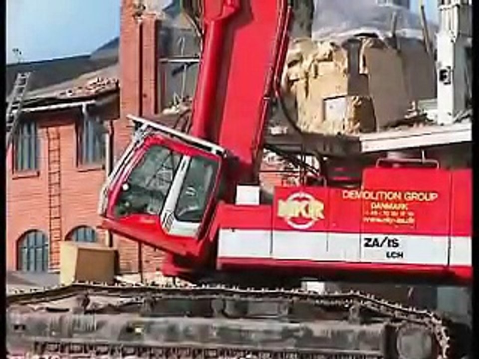 NKR Demolition extreme supermachine 50 meter long range/ NKR Demolition Group chimney