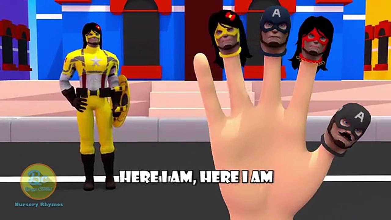 Captain America Finger Family | Nursery Rhymes | 3D Animation In HD From Binggo Nursery Rh