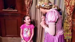 Cammi Meeting Cinderella and Rapunzel at Princess Fairytale Hall Disney