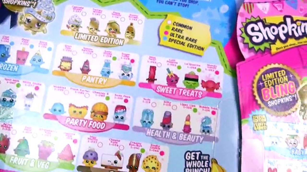 Shopkins RARE LIMITED EDITION Season 1 2 Mystery Surprise Blind Basket Opening Toy Unboxin