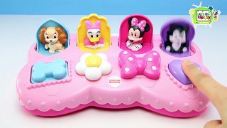 HD Disney Baby #Minnie Mouse Bowtique Musical #Pop up Pals Surprise Toy Daisy, Fifi and Fi