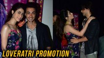 Aayush Sharma And Warina Hussain Promote Loveratri At National College, Bandra