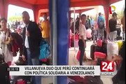 César Villanueva no descartó flexibilizar ingreso de venezolanos en algunos casos