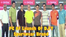 PC Of Launch Of D.FY Sportwear Brand With Ritesh Sidhwani, Farhan Akhtar,Anil Kumble