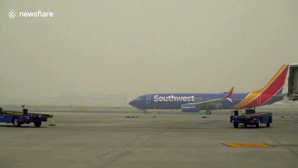 Flights land in Spokane, Washington as neighboring wildfires continue to burn
