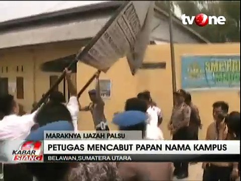 Jual Ijazah Palsu, Papan University of Sumatera Dibongkar Polisi