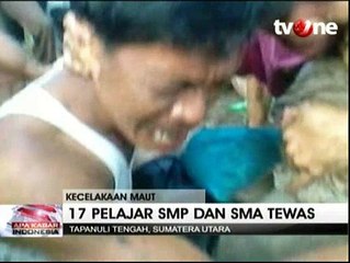 Kecelakaan Maut di Tapanuli Tengah, 17 Tewas