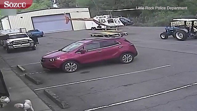 Helikopter kalkıştan hemen sonra yere çakıldı