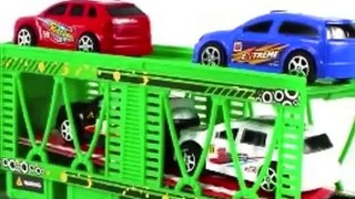 Camión juguete transportador de coches, Camiones juguetes para niños, Camiones remolques d
