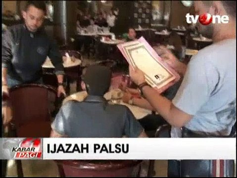 Polisi Menangkap Pelaku Pembuat Ijazah Palsu
