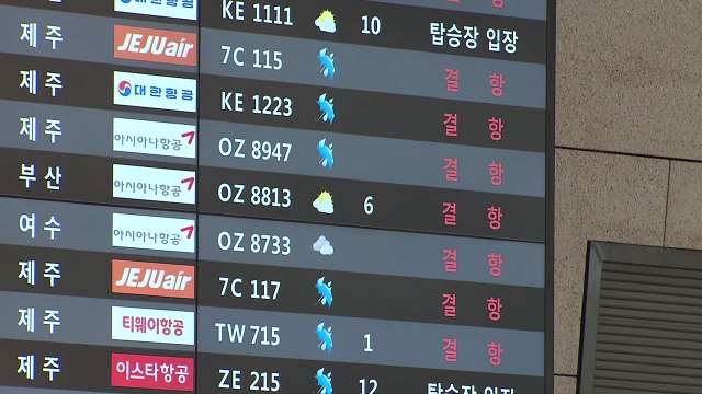 항공기 6백여 편 무더기 결항...바닷길도 묶여 / YTN