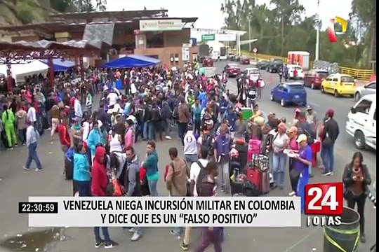 Cancillería de Venezuela negó incursión militar a Colombia