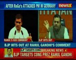 BJP hits out at Rahul Gandhi's speech in Germany