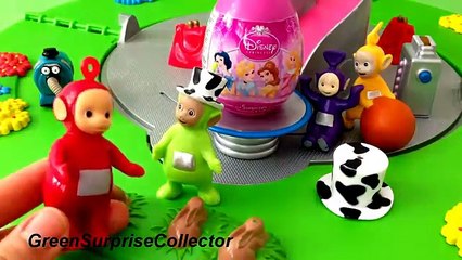 Disney Princess Surprise Egg unboxing with teletubbies