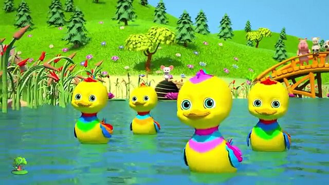 Five Little Ducks | Childrens Kindergarten Nursery Rhyme Song | Cartoon for Kids by Little
