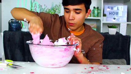 SLIME SAINT VALENTIN AVEC DES BALLONS !! JustJonathan