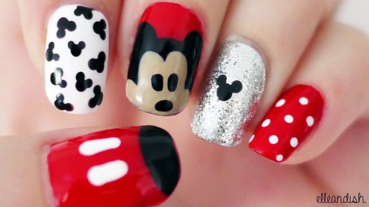 ♥ Disney Mickey Mouse Inspired Nails ♥
