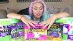 TESTING DOLLAR STORE SLIME KITS! ( Star Slime, Chalk Board Slime, Donut Slime, Light-up Slime )