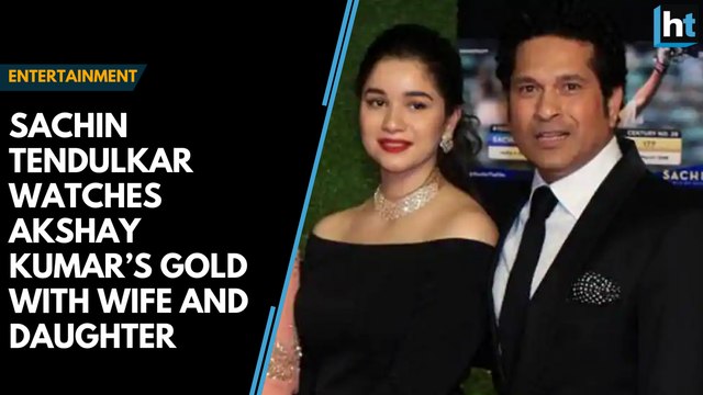 Sachin Tendulkar watches Akshay Kumar’s Gold with wife and daughter