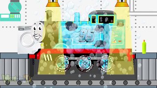 Dinoco Train Get Clean In Car Wash Trains For Kids Children Cartoon