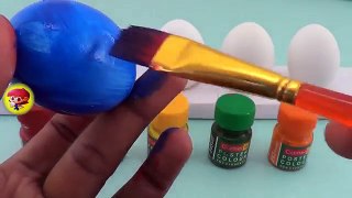 Learn Colors with Surprise Nesting Eggs & Painting Eggs For Children