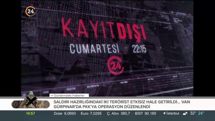 Kayıt Dışı cumartesi 22:15'te 24 TV'de