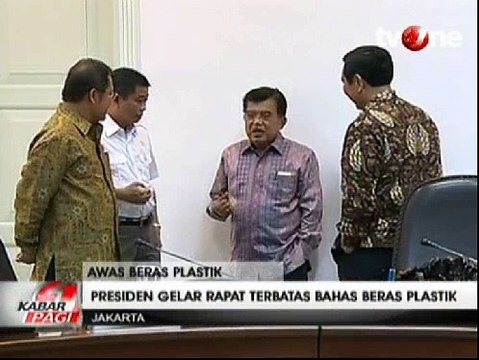 Presiden Adakan Rapat Terbatas Bahas Temuan Beras Plastik
