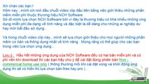 Bài 1 - Giới thiệu sơ lược về NCH Software