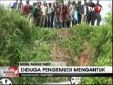 Diduga Pengemudi Mengantuk, Sebuah Mobil Masuk Jurang