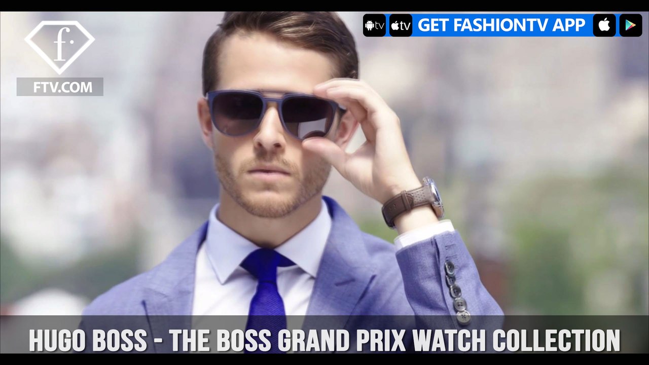 Adam Gallagher for Hugo Boss The BOSS Grand Prix watch collection in NYC | FashionTV | FTV
