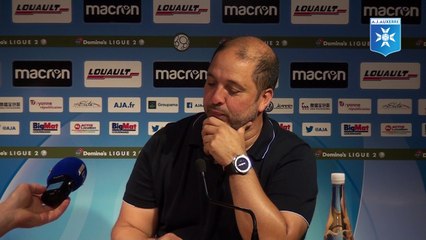 Conférence de presse de Pablo Correa avant Red Star - AJA