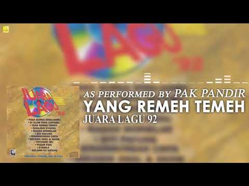 Pak Pandir - Yang Remeh Temeh (Official Audio)