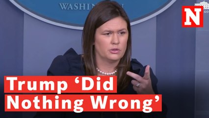 下载视频: Sarah Huckabee Sanders Repeats Over And Over That Trump 'Did Nothing Wrong'